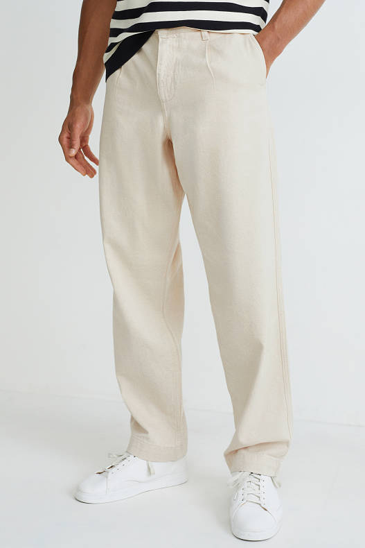 Homme - Chino - relaxed fit - crème
