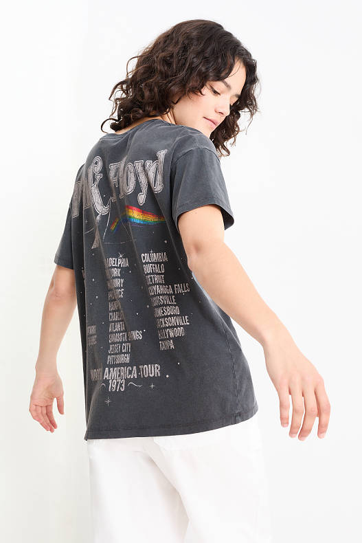 CLOCKHOUSE - CLOCKHOUSE - T-shirt - Pink Floyd - gris foncé