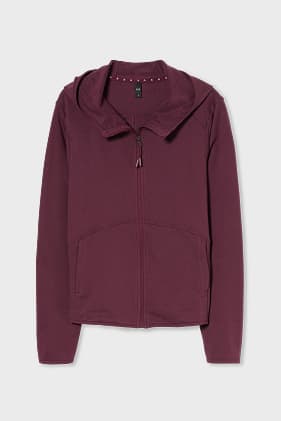Zip-through sweatshirt with hood - recycled