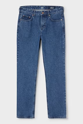 Heren regular fit straight leg comfort stretch jeans | 92884212 - WE Fashion