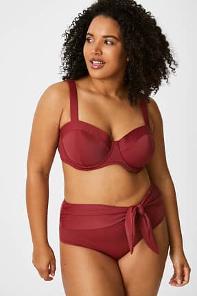 plus size red bikini