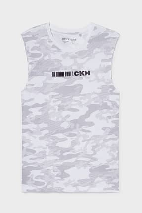 camiseta sin manga para hombre