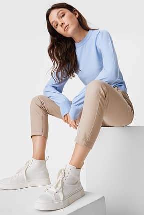 Chino elastische dames broeken | KLEDING.nl