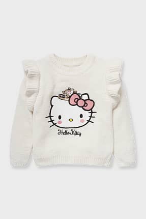 Hello Kitty - sweter z szenili - z recyklingu