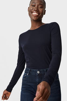 basic long sleeve crew neck t shirt
