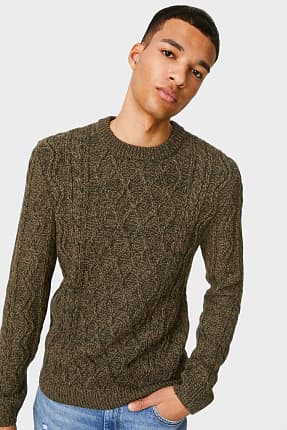 mens tan jumper