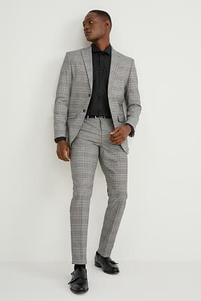 Mix-and-match suit trousers - slim fit - Flex - recycled - check