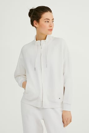 white half zip pullover