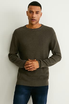 mens tan jumper