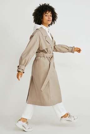 beige lightweight coat