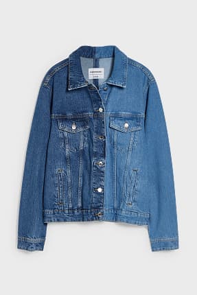 denim parka