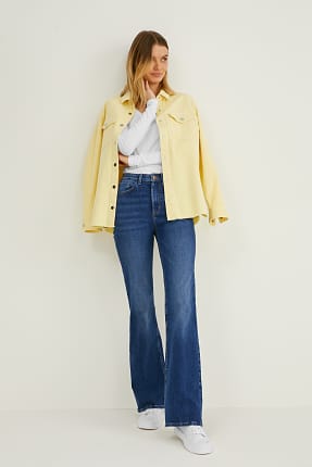 Lois Dames L34 Leia Onix flared jeans Zwart | Anna van Toor