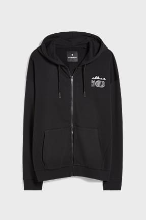 black zip up jackets