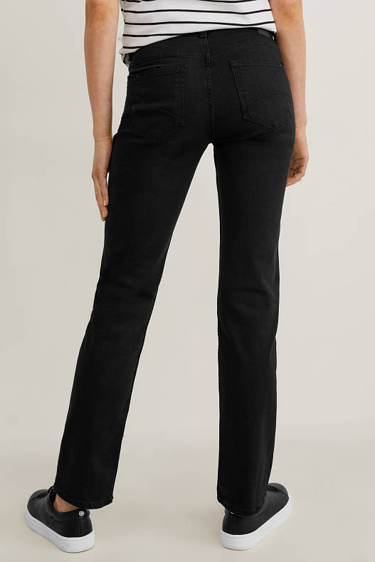 Donna - Straight jeans - ridotto consumo d'acqua - nero