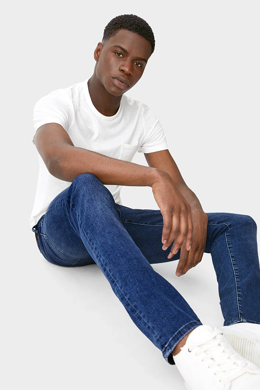 Herren - Skinny Jeans - jeans-blau