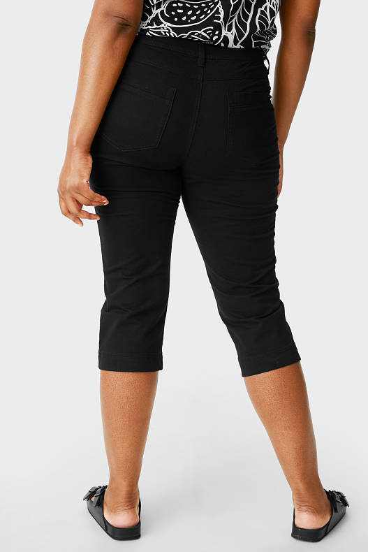 Sale - Capri trousers - organic cotton - black