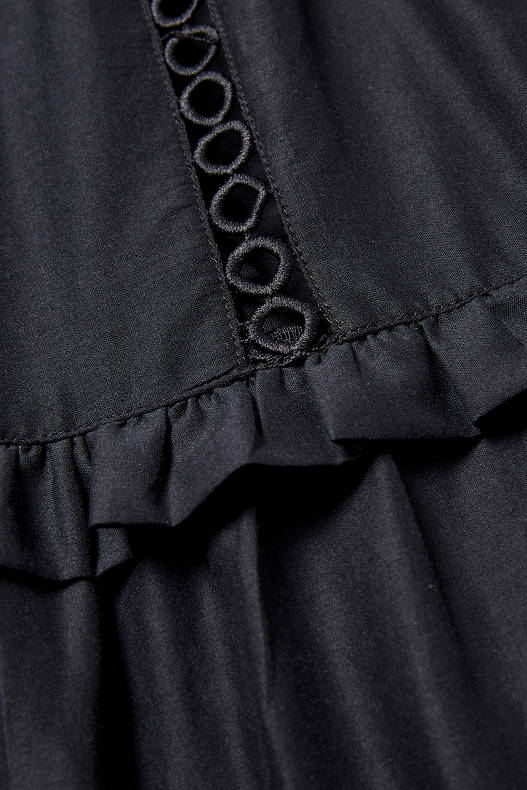 Trend - Sukienka - Tencel™ - czarny