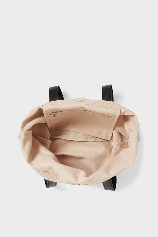 Trend - Set - shopper and make-up bag - 2 piece - Dumbo - beige