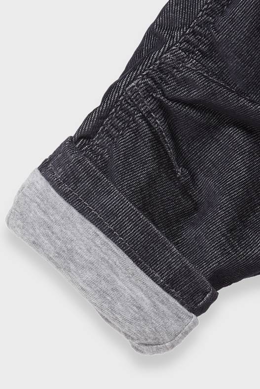 Bébé - Pantalon chaud pour bébé - jean gris foncé