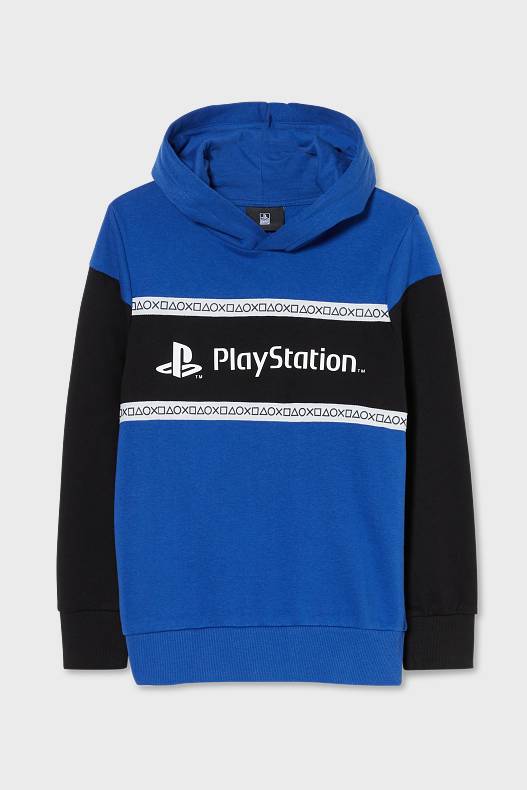 Kinder - PlayStation - Hoodie - dunkelblau
