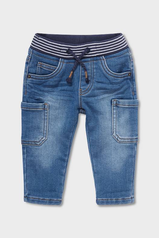 Babys - Baby-Thermojeans - jeans-blau