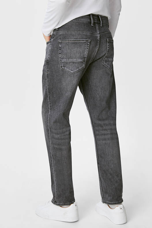 Heren - Straight jeans - thermojeans - gerecycled - jeansgrijs
