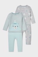 Lot de 2 - pyjamas pour bébé - coton bio