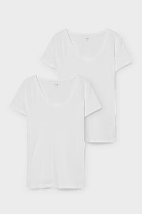 Set van 2 - basic-T-shirt - biokatoen