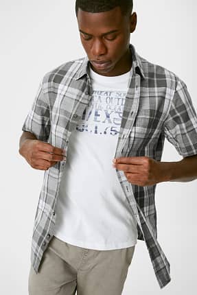Overhemd met T-shirt - regular fit - Kent