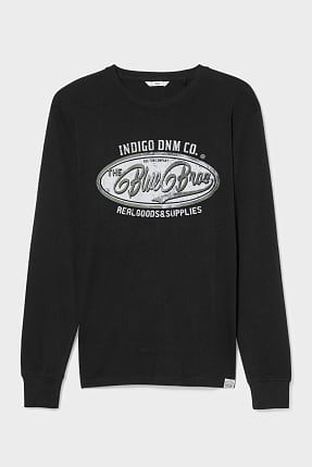 Camisetas manga larga hombre c&a clearance