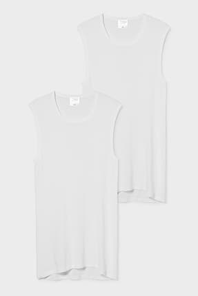 Camisetas interiores - Canalé fino - Algodón orgánico - Pack de 2