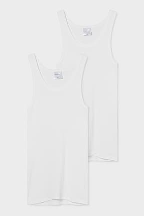 Camisetas interiores - Canalé doble - Algodón orgánico - Pack de 2
