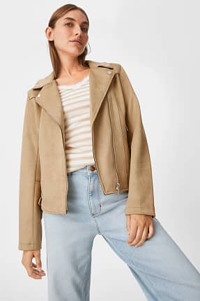 Chaqueta cuero mujer c&a clearance
