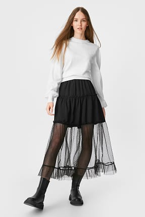 CLOCKHOUSE - skirt - mesh