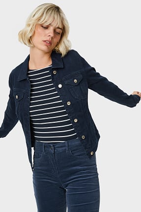 giacca jeans nera donna