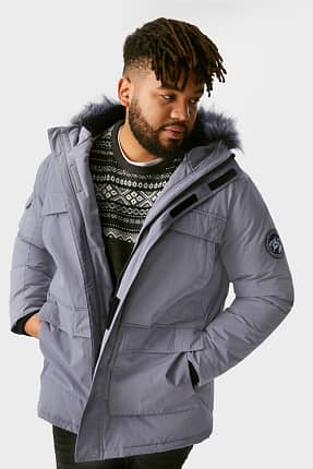 CLOCKHOUSE - chaqueta con capucha y adorno de pelo sintético - reciclada