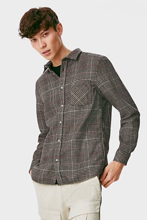 CLOCKHOUSE - flanellen overhemd - regular fit - kent - geruit
