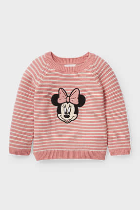 Minnie - maglione per neonate - a righe