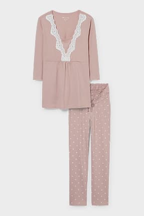 Pijama para amamantar - algodón orgánico