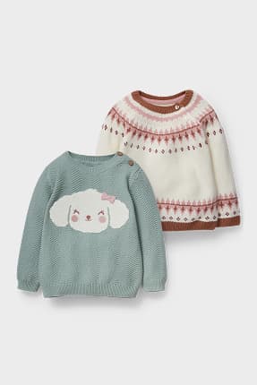 Confezione da 2 - maglione neonati
