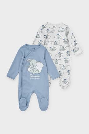 Set van 2 - Dumbo - baby-pyjama - biokatoen