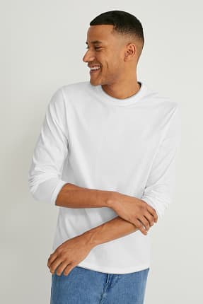 Camiseta de manga larga - algodón orgánico - look 2 en 1