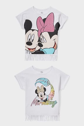 Set van 2 - Minnie Mouse - T-shirt - glanseffect