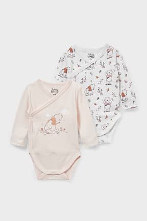 Multipack of 2 - Winnie the Pooh - baby wrapover bodysuit