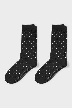 Multipack 2er - Socken - Bio-Baumwolle - gepunktet