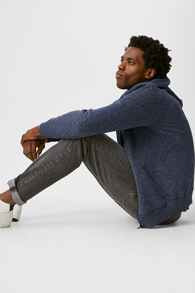 Shop the look: Men - Zip-through sweatshirt with hood