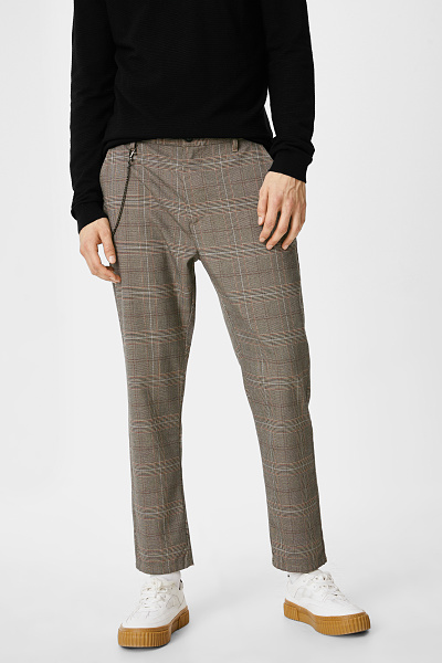 Nakupujte aktuální módu: Muži - CLOCKHOUSE - kalhoty chino - slim fit - kostkované