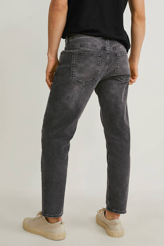 Heren - Tapered jeans - jeansdonkergrijs