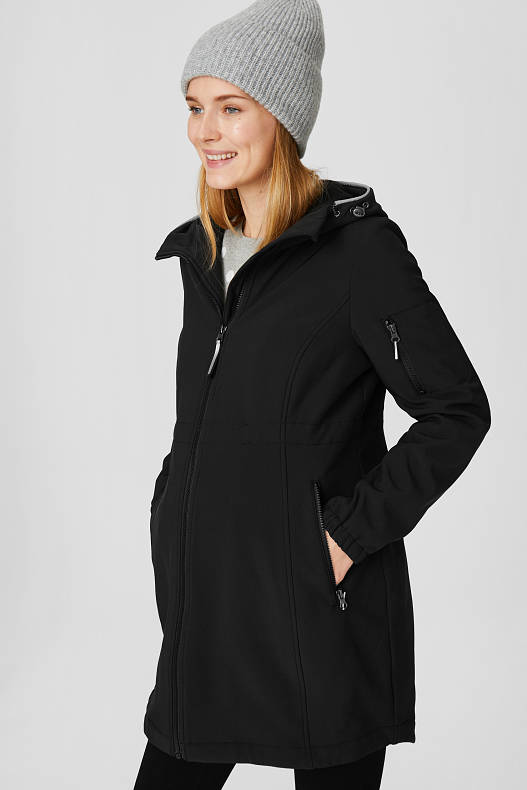 Maternity softshell jacket - with baby