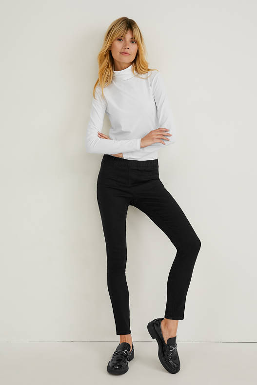 Dames - Jegging jeans - set van 2 - zwart